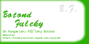 botond fuleky business card